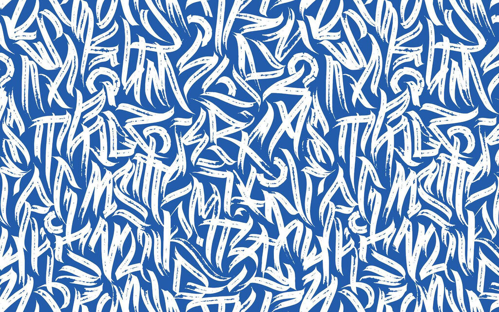 Padrão azul e branco Padrão azul e branco