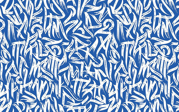 Padrão azul e branco Padrão azul e branco