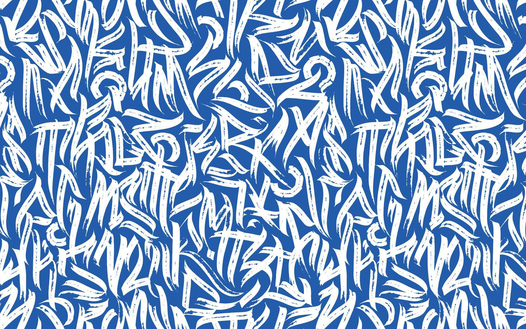 Blue and white pattern