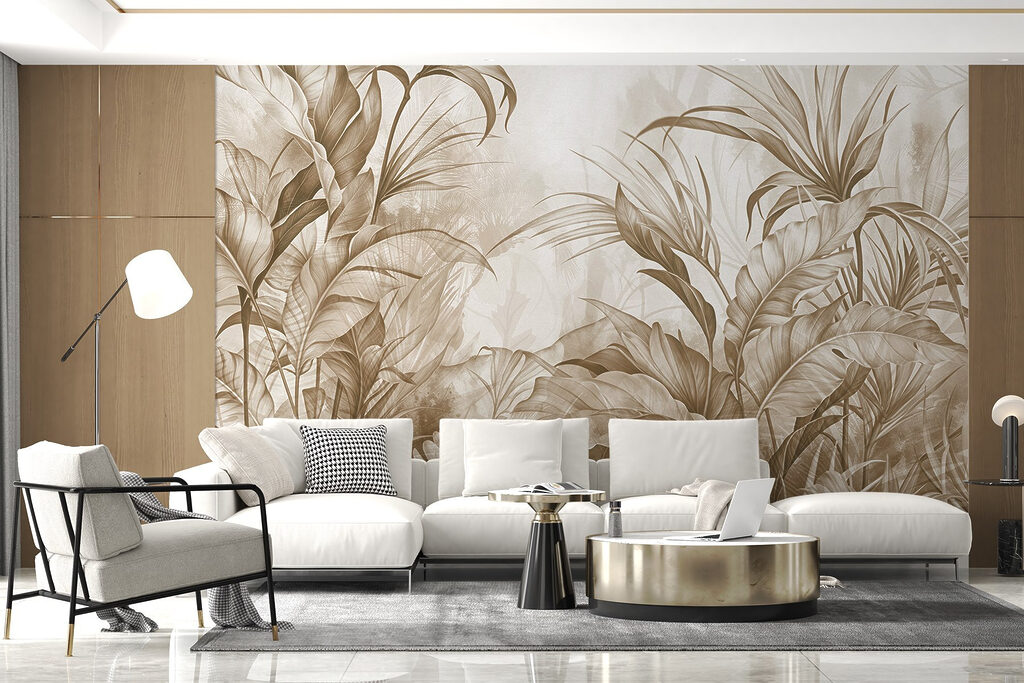 Lush foliage in earthy tones