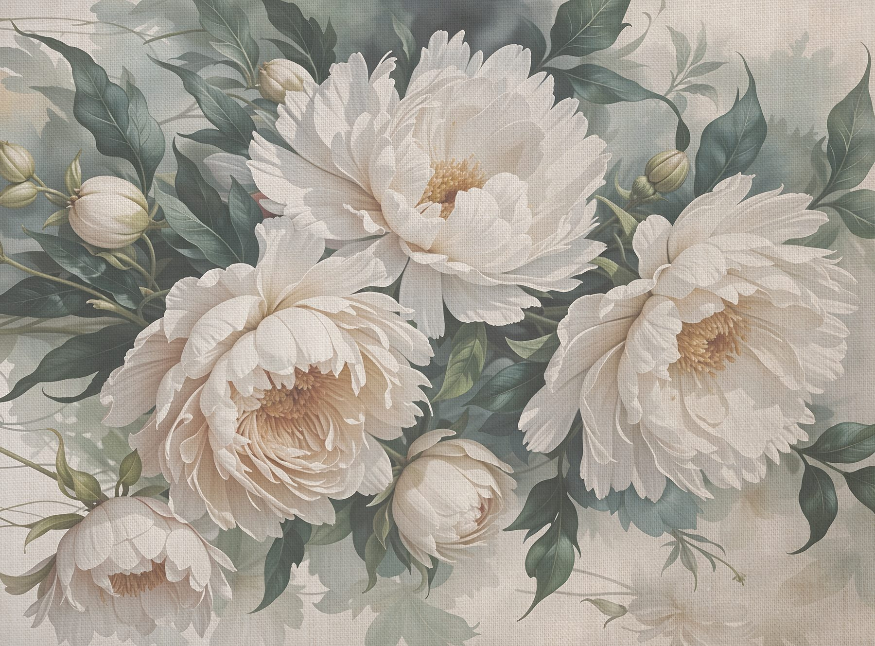 Delicate blooms in soft hues Delicate blooms in soft hues