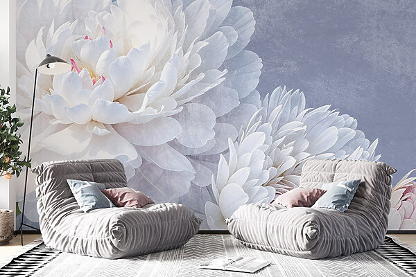 Flores delicadas em cores suaves Flores delicadas em cores suaves
