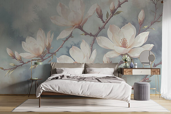 Flores delicadas em cores suaves Flores delicadas em cores suaves