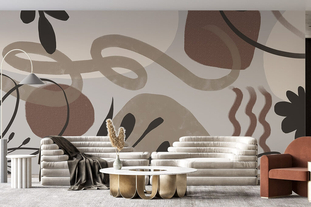 Abstract shapes in earth tones Abstract shapes in earth tones