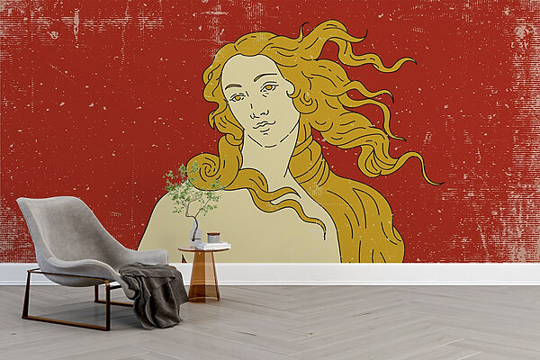 Desenho de um homem com cabelo comprido Desenho de um homem com cabelo comprido