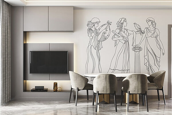 Desenho de linhas de mulheres vestidas Desenho de linhas de mulheres vestidas