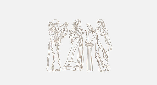 Desenho de linhas de mulheres com vestidos compridos Desenho de linhas de mulheres com vestidos compridos