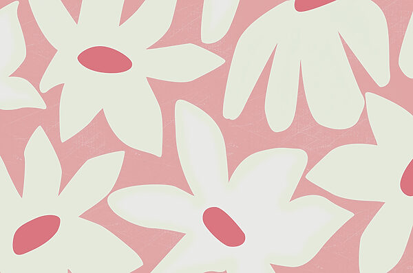 Padrão floral rosa e branco Padrão floral rosa e branco