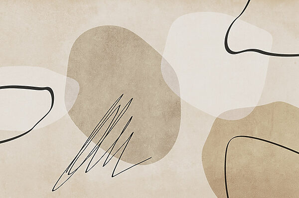 Formas abstractas em tons neutros Formas abstractas em tons neutros