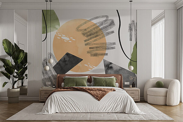 Formas abstractas em cores vibrantes. Formas abstractas em cores vibrantes.