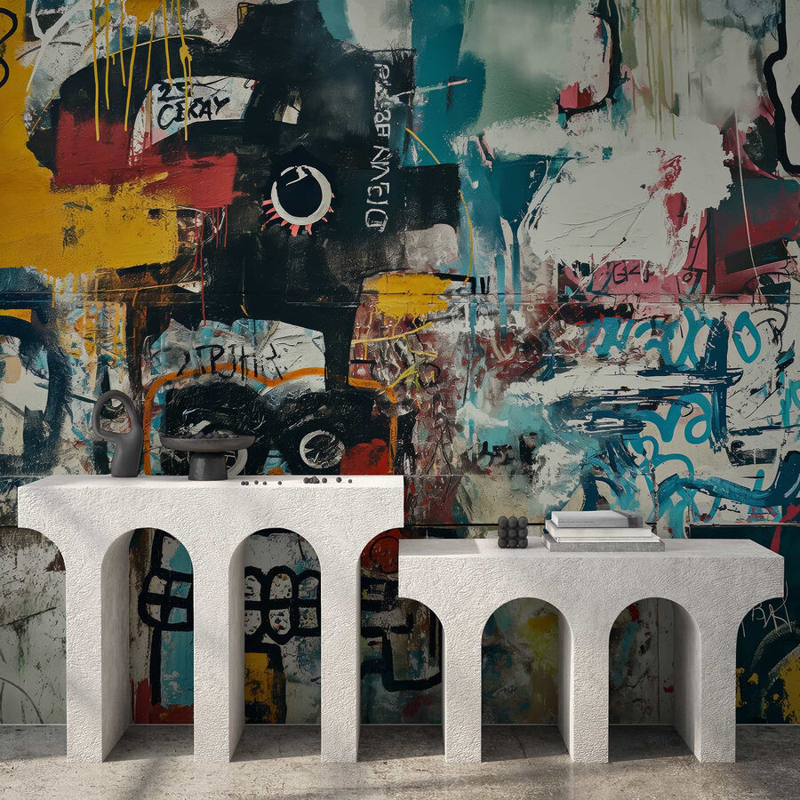 Papel de parede Muro com graffiti