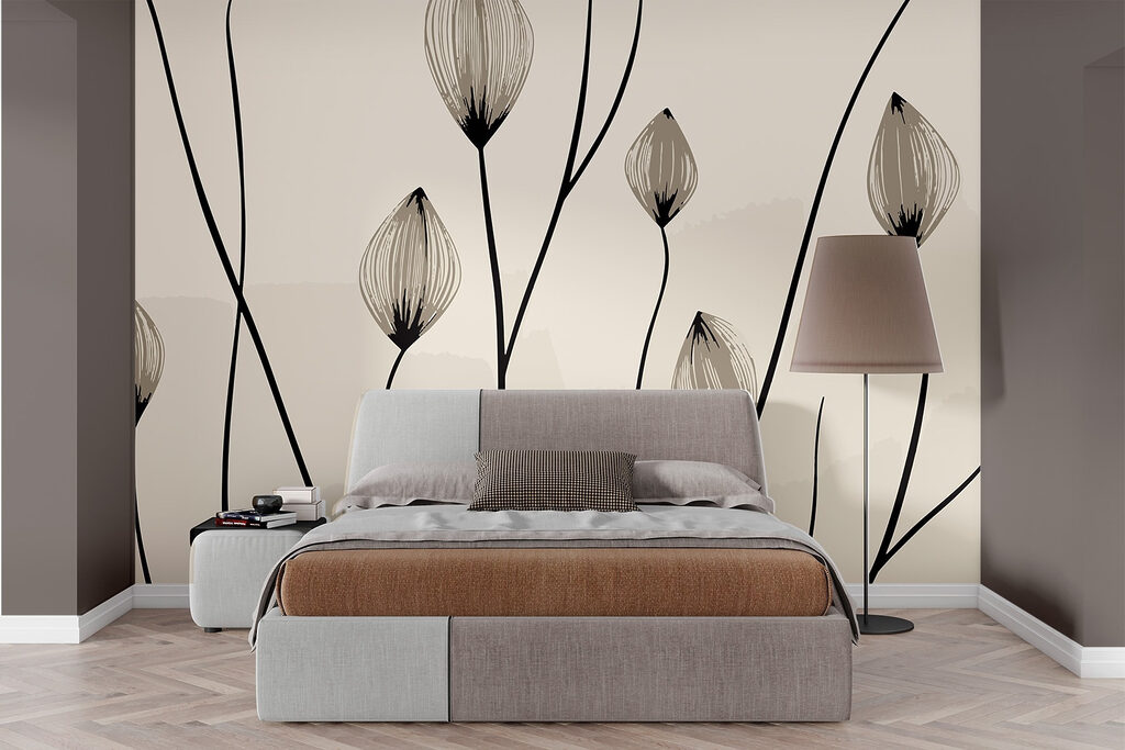 - Elegant lines of delicate blooms - Elegant lines of delicate blooms