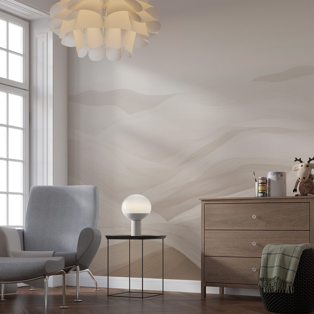 White and gray landscape