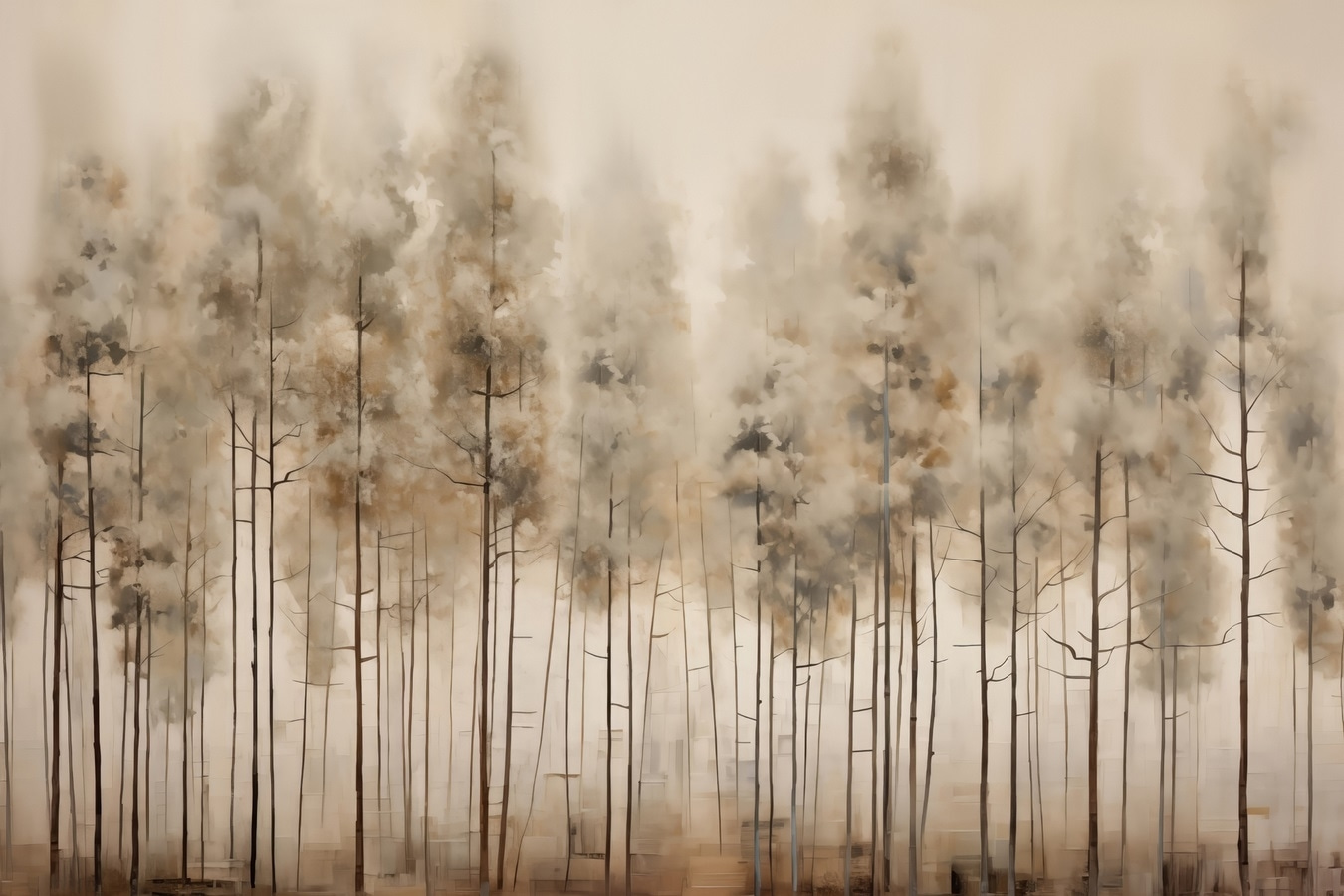 Group of trees in a forest Group of trees in a forest