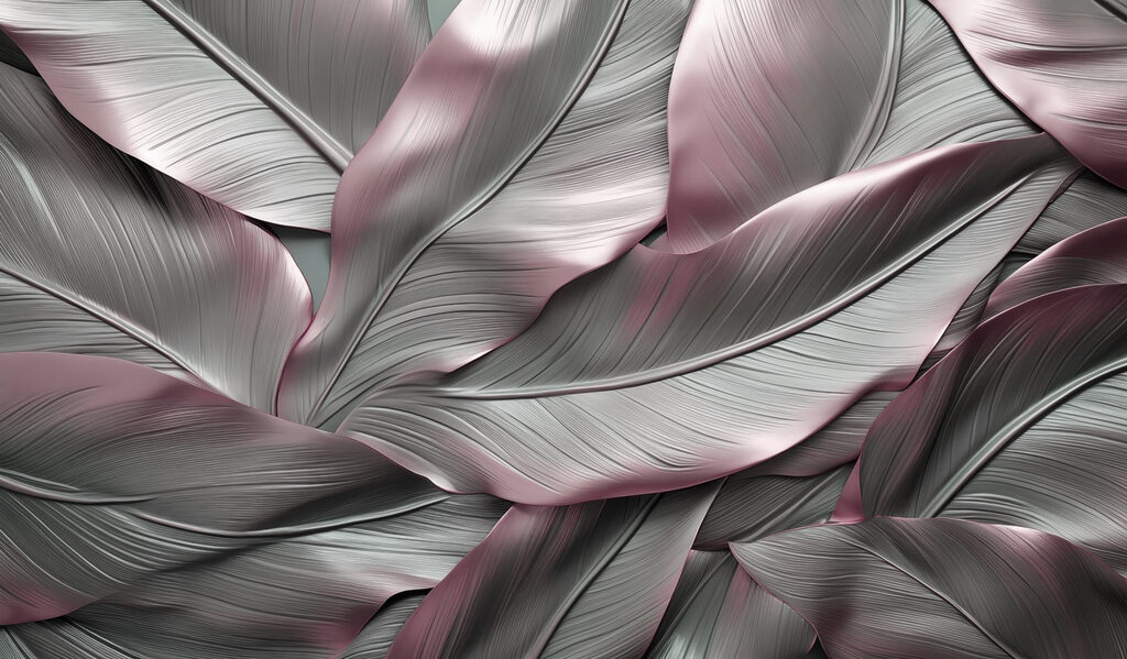 Folhas elegantes em tons suaves. Folhas elegantes em tons suaves.