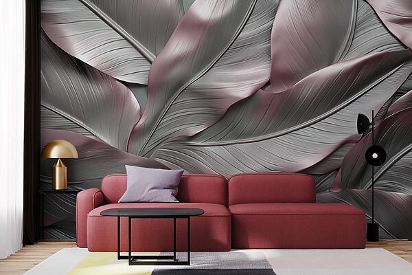 Folhas elegantes em tons suaves. Folhas elegantes em tons suaves.