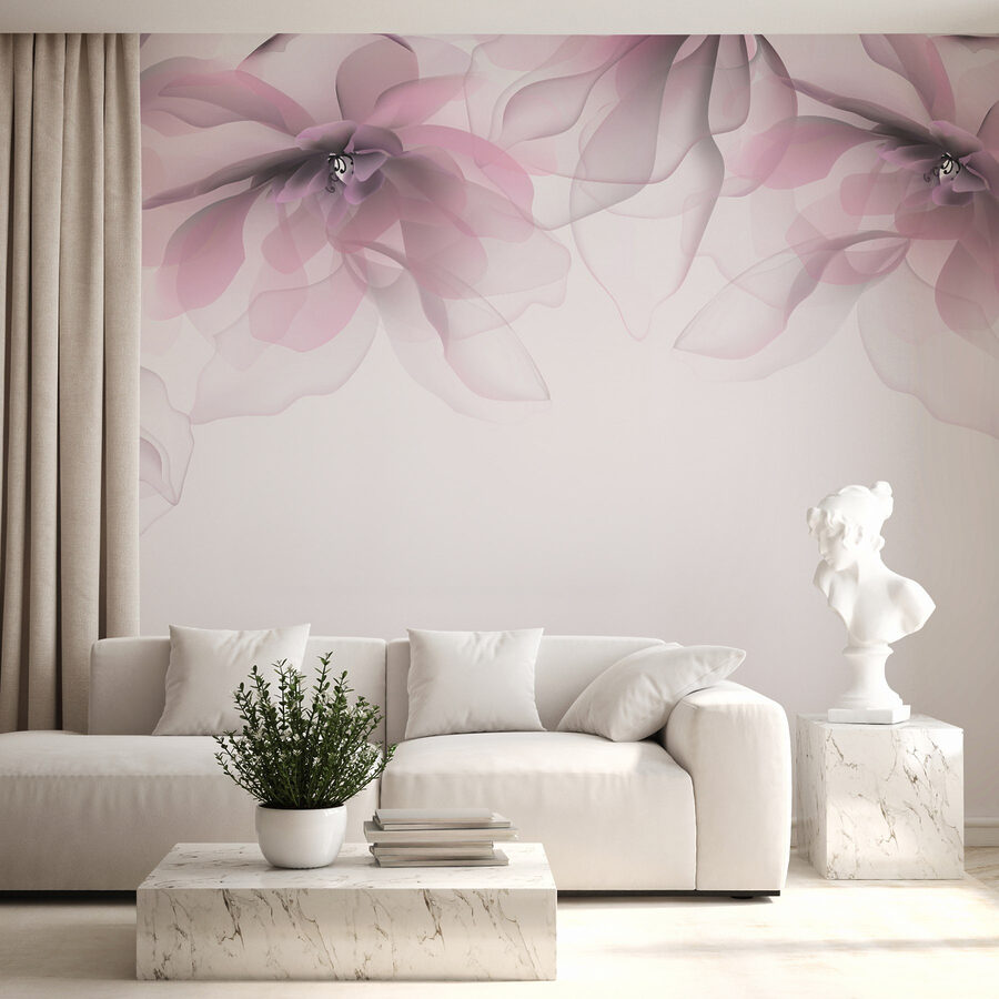 Grupo de flores cor-de-rosa