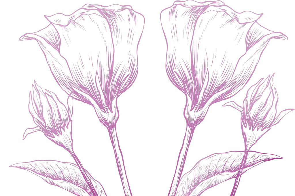 Flores delicadas em tons pastel suaves Flores delicadas em tons pastel suaves