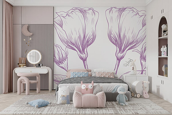 Flores delicadas em tons pastel suaves Flores delicadas em tons pastel suaves