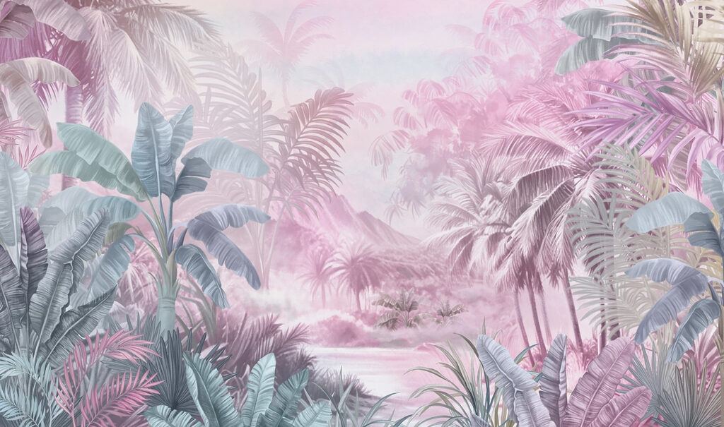 Pintura de uma floresta tropical Pintura de uma floresta tropical