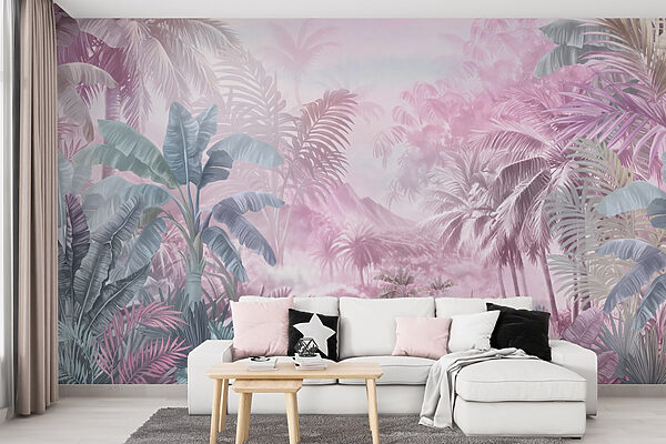 Pintura de uma floresta tropical Pintura de uma floresta tropical