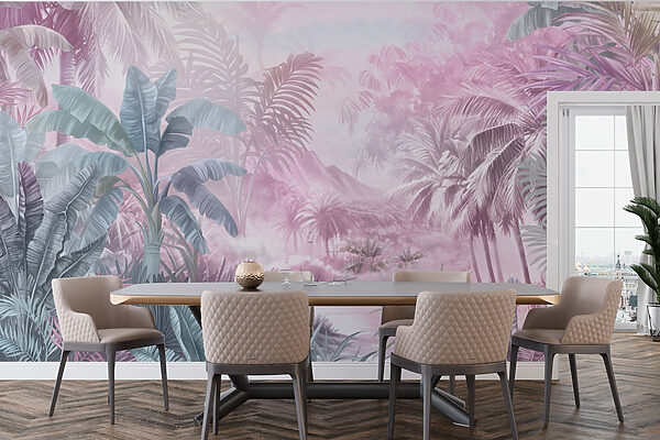 Pintura de uma floresta tropical Pintura de uma floresta tropical