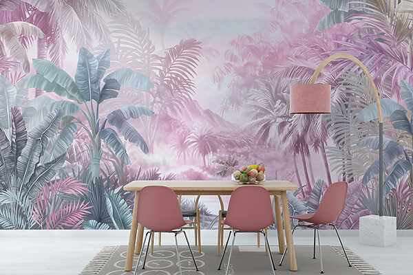 Pintura de uma floresta tropical Pintura de uma floresta tropical