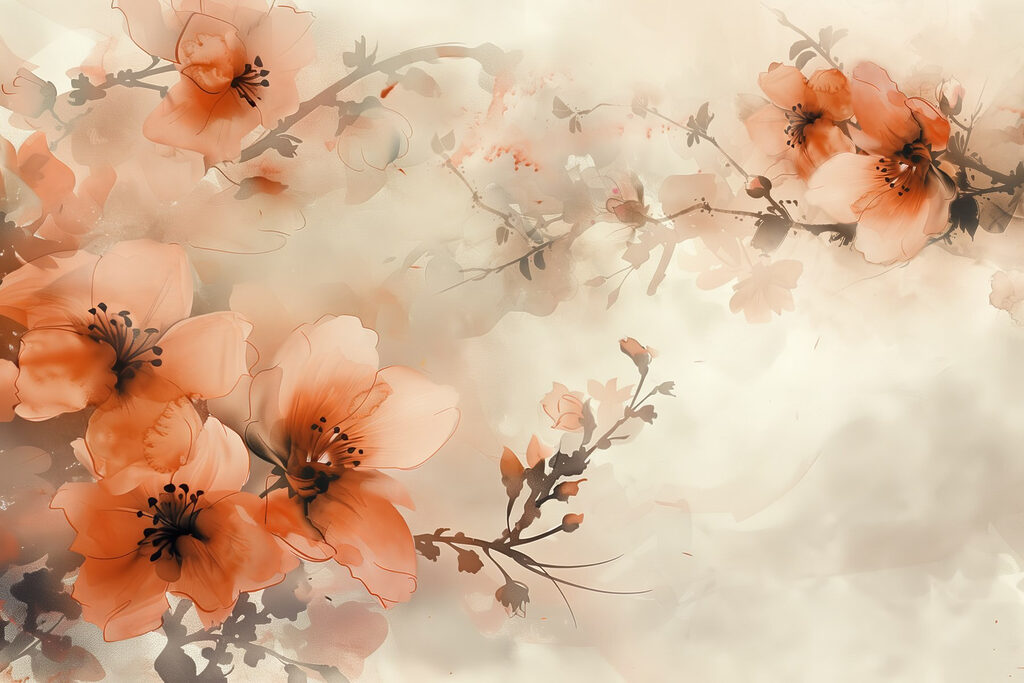 Flores delicadas em tons suaves Flores delicadas em tons suaves