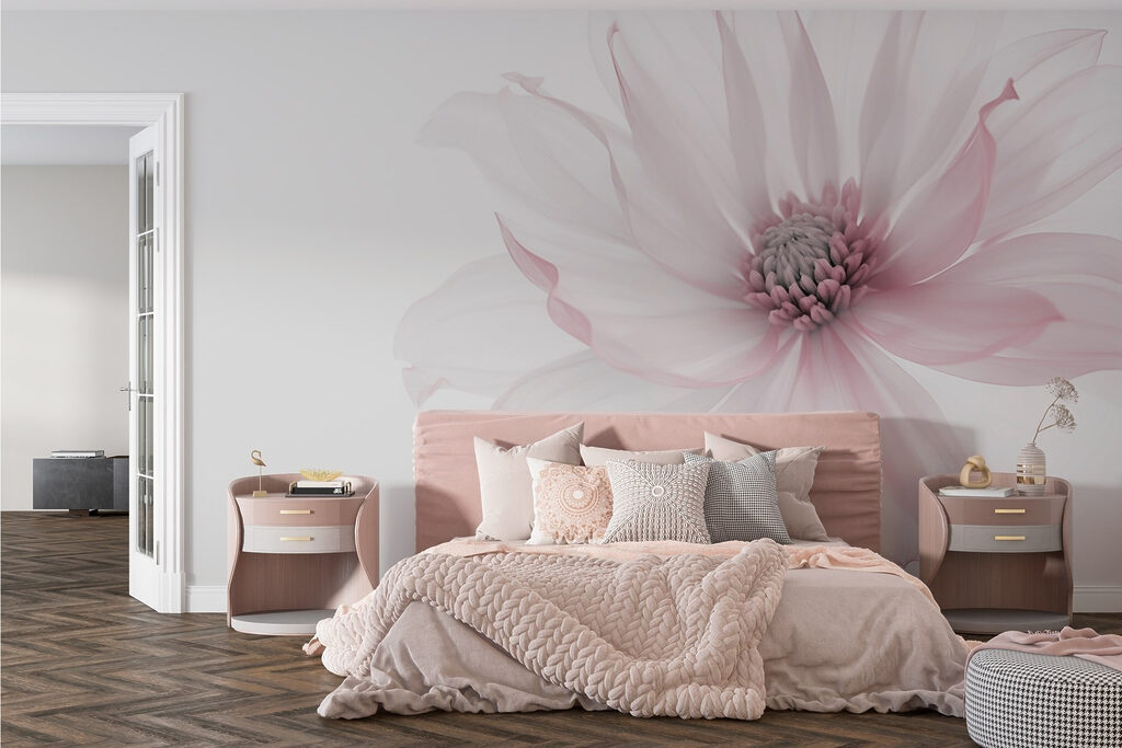 Delicate flower in soft hues