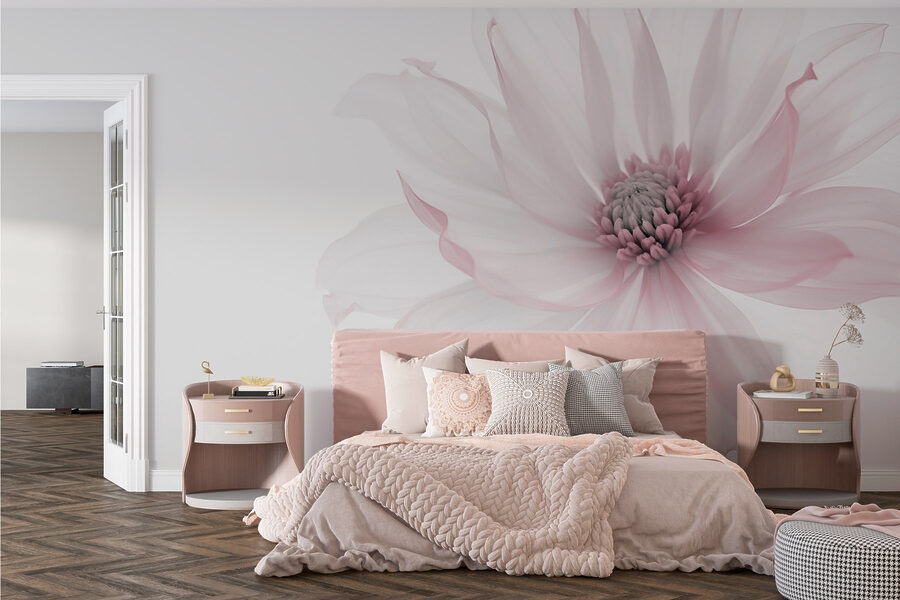 Flor delicada em tons suaves