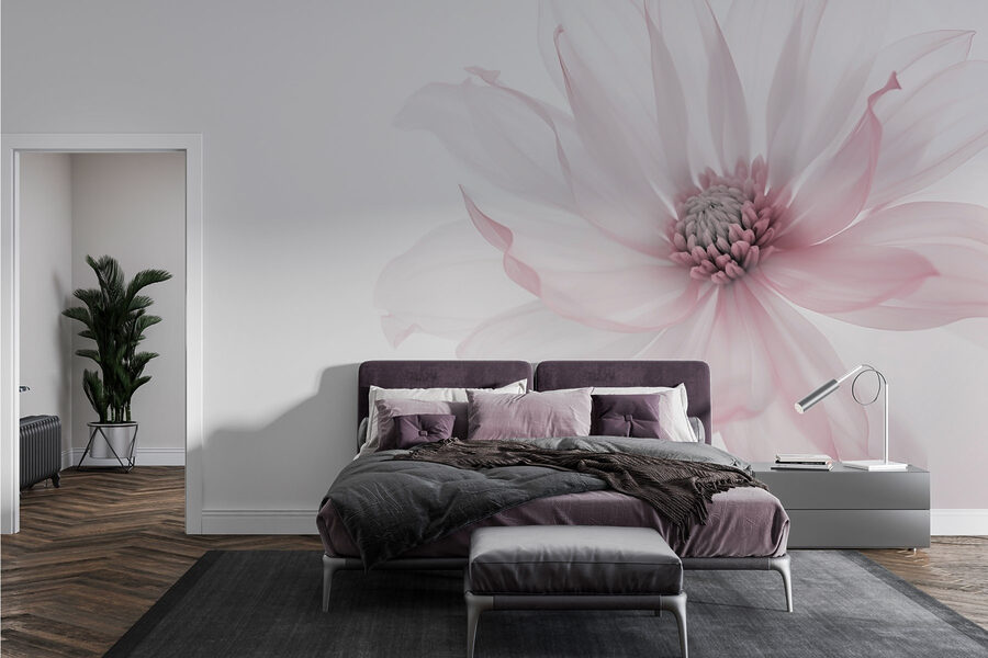 Flor delicada em tons suaves