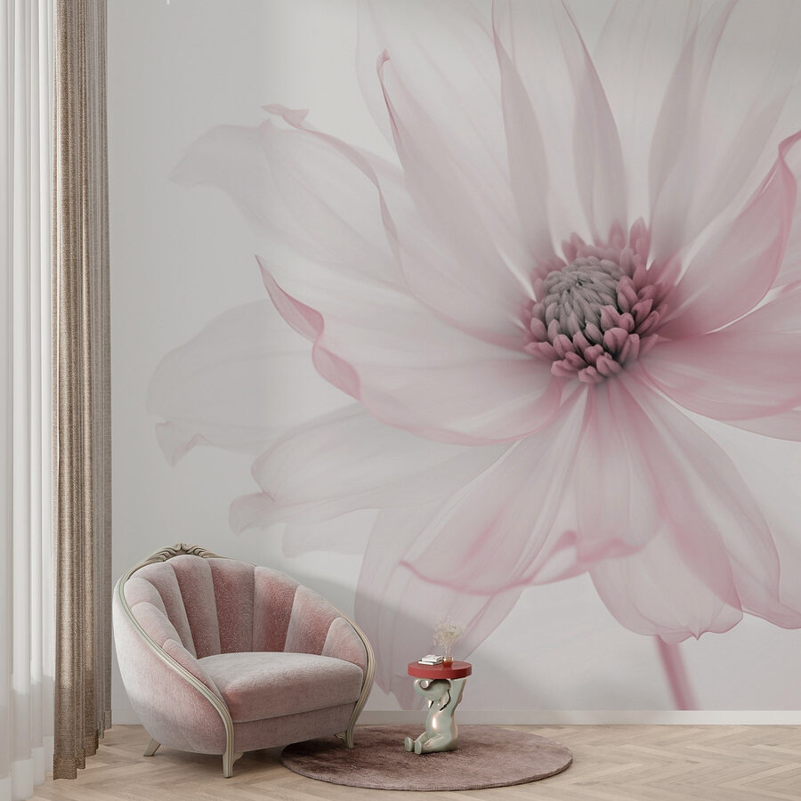 Flor delicada em tons suaves