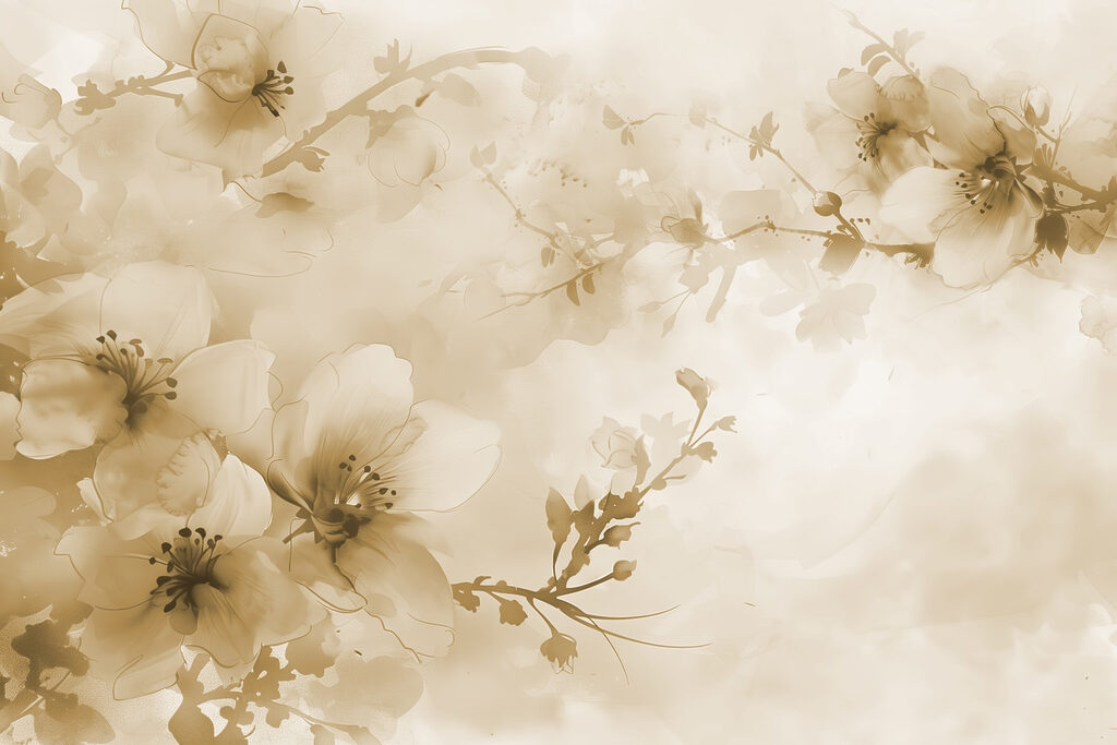Flores delicadas em tons suaves Flores delicadas em tons suaves