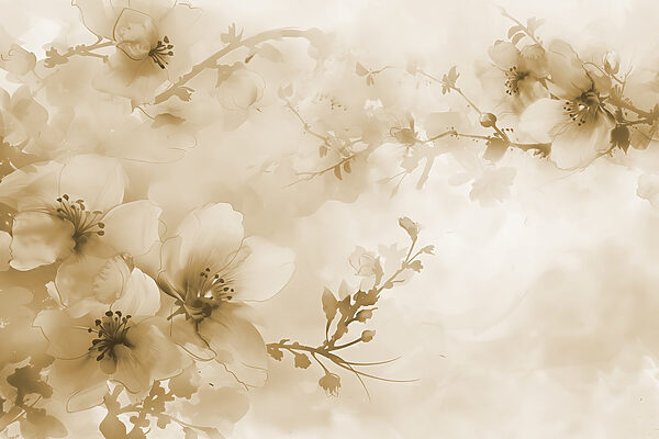 Flores delicadas em tons suaves Flores delicadas em tons suaves