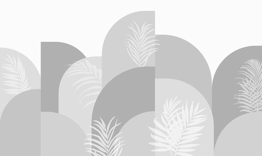 Fundo cinzento e branco com folhas brancas Fundo cinzento e branco com folhas brancas