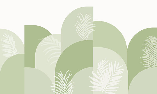 Fundo verde e branco com folhas brancas Fundo verde e branco com folhas brancas
