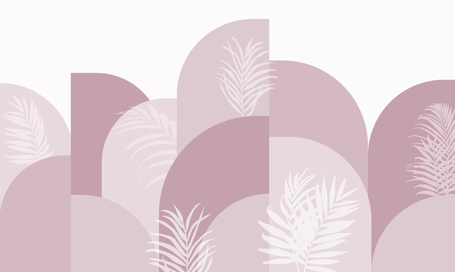 Design gráfico a rosa e branco
