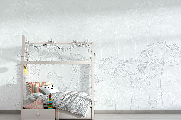 Fundo branco com flores Fundo branco com flores