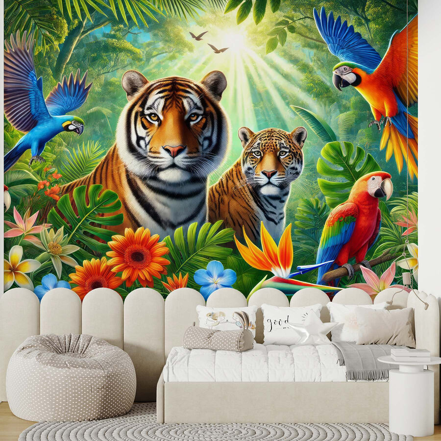 Grupo de animais na selva