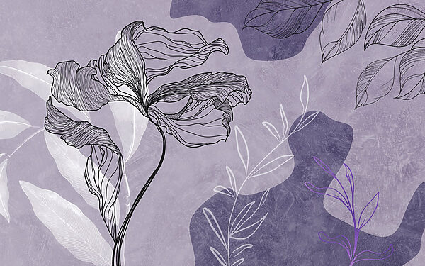 Desenho de uma flor Desenho de uma flor