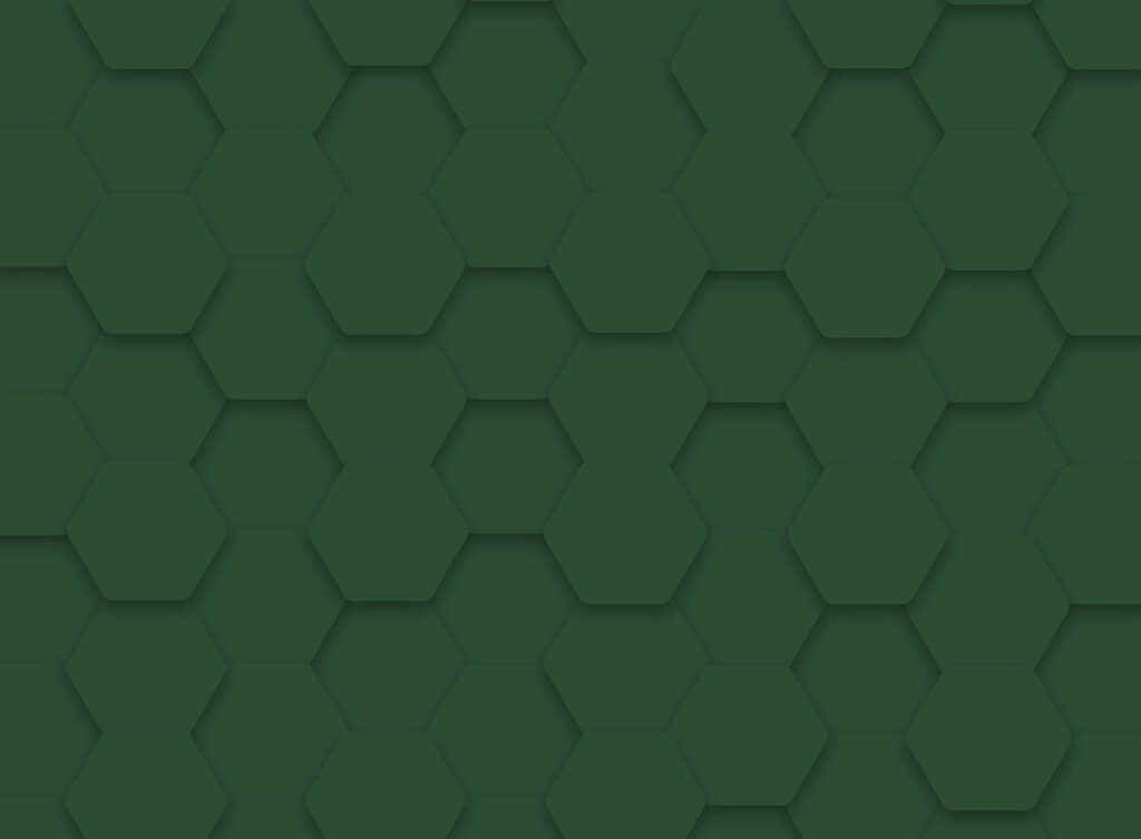 Hexágonos verdes numa superfície Hexágonos verdes numa superfície