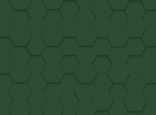 Hexágonos verdes numa superfície Hexágonos verdes numa superfície