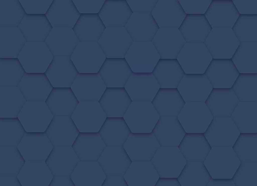 Hexágonos azuis numa superfície Hexágonos azuis numa superfície