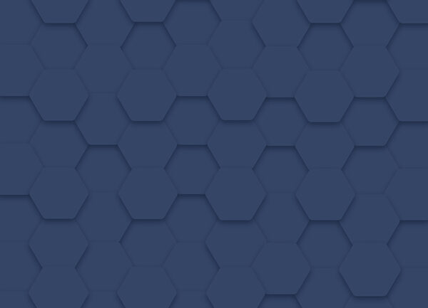 Hexágonos azuis numa superfície Hexágonos azuis numa superfície