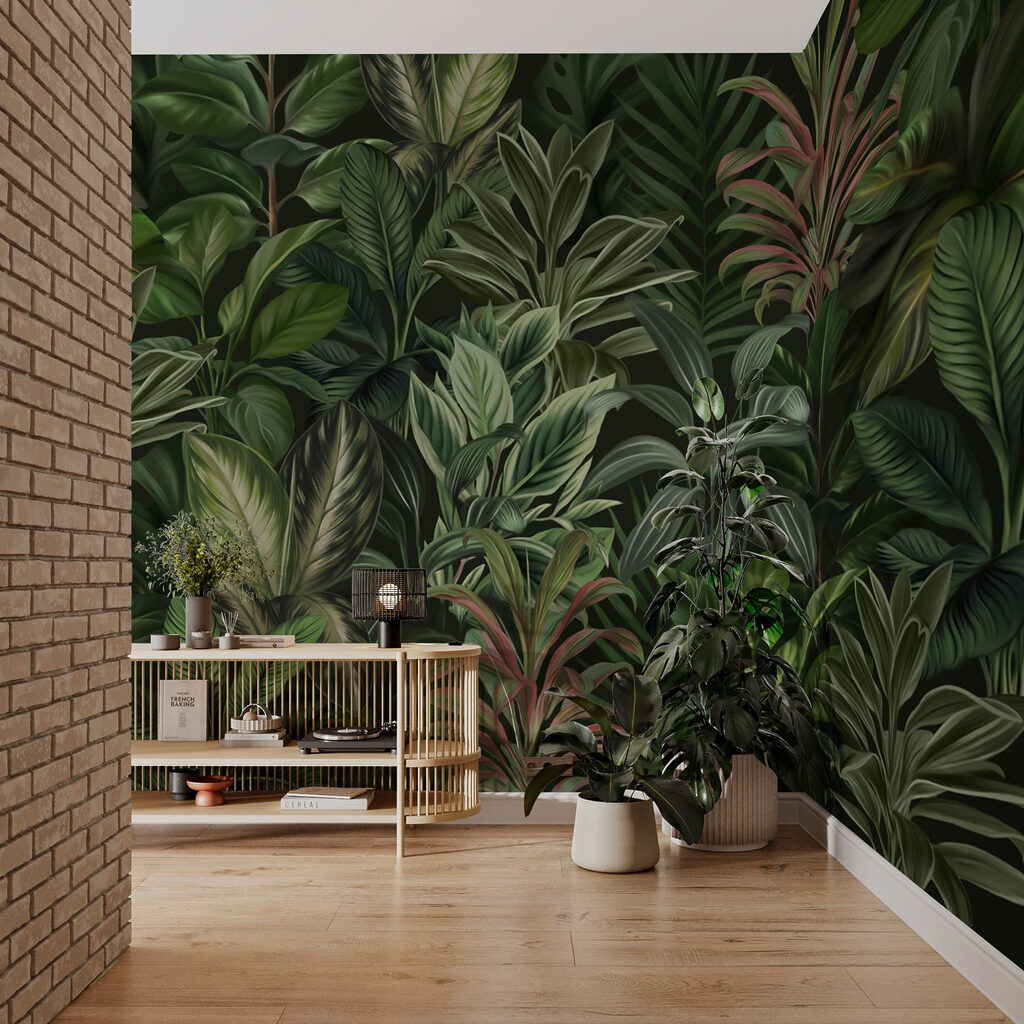 Wallpaper with many different types of leaves Wallpaper with many different types of leaves