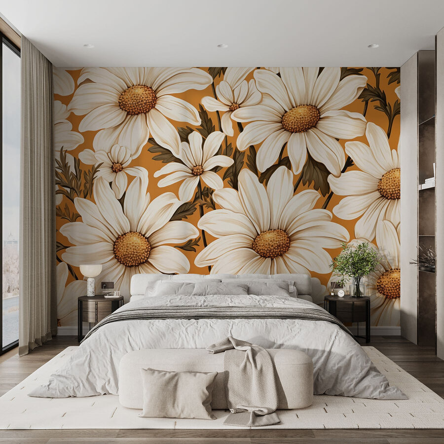 Papel de parede A beleza da natureza em padrões florais