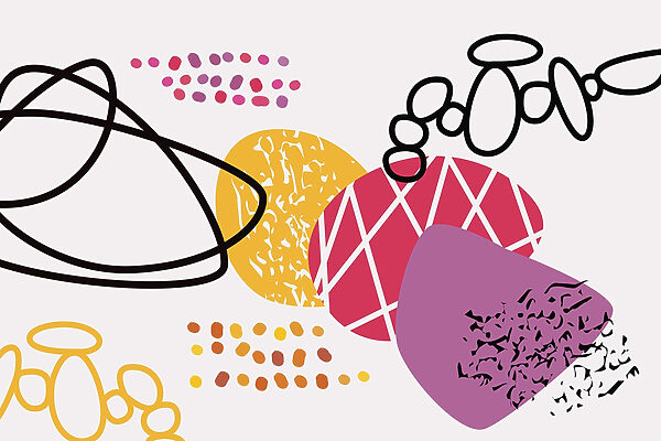 Formas e pontos coloridos Formas e pontos coloridos
