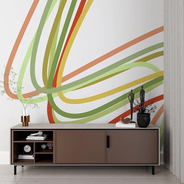 Linhas coloridas sobre um fundo branco Linhas coloridas sobre um fundo branco