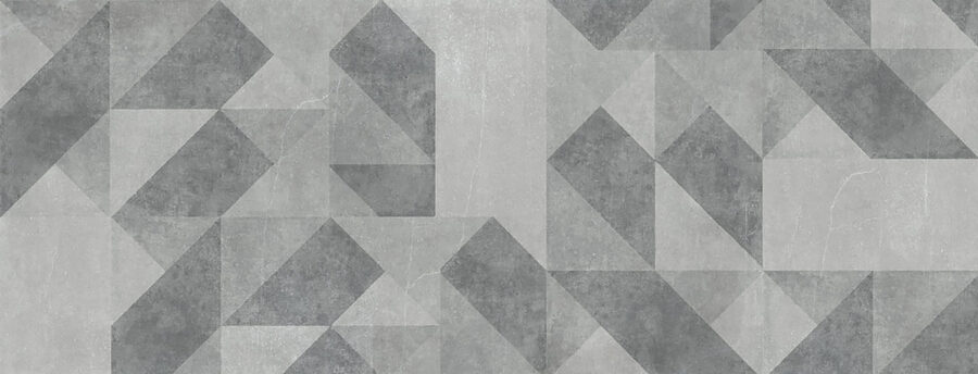 Azulejo cinzento e branco