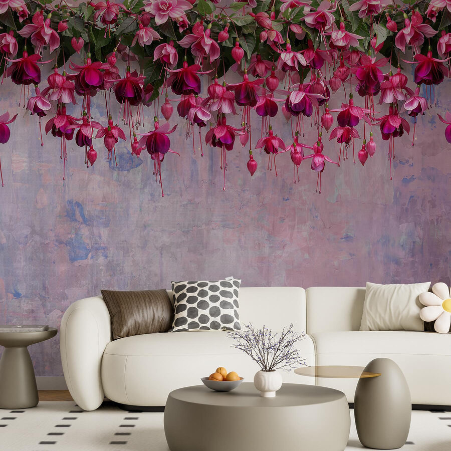 Grupo de flores cor-de-rosa